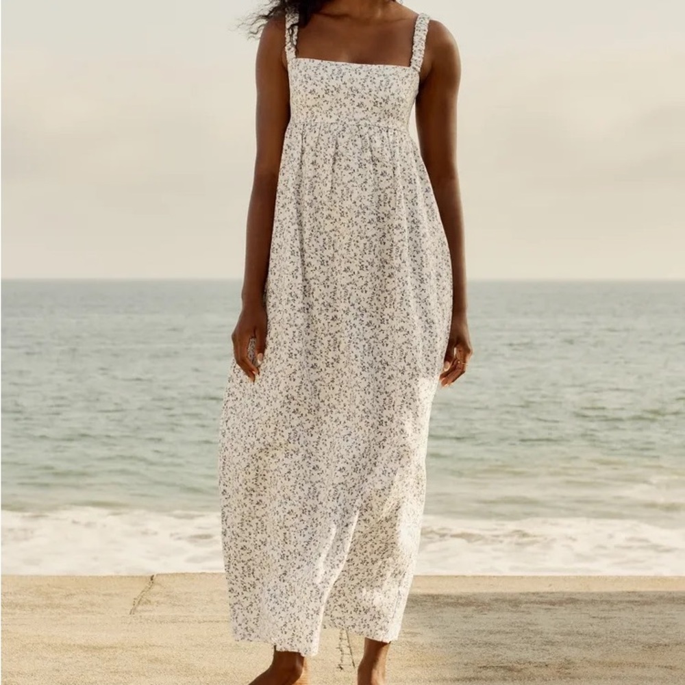 Reformation White Floral Maxi Dress